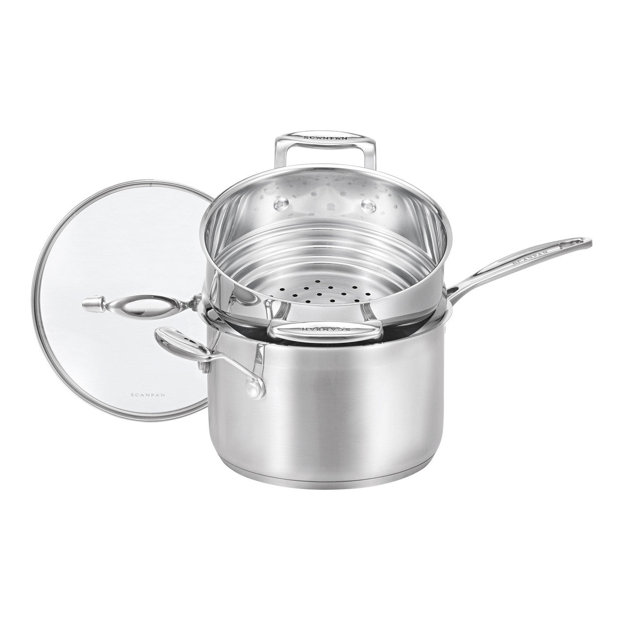 Impact 20cm Saucepan with Multi Steamer to fit 16/18/20cm – Scanpan