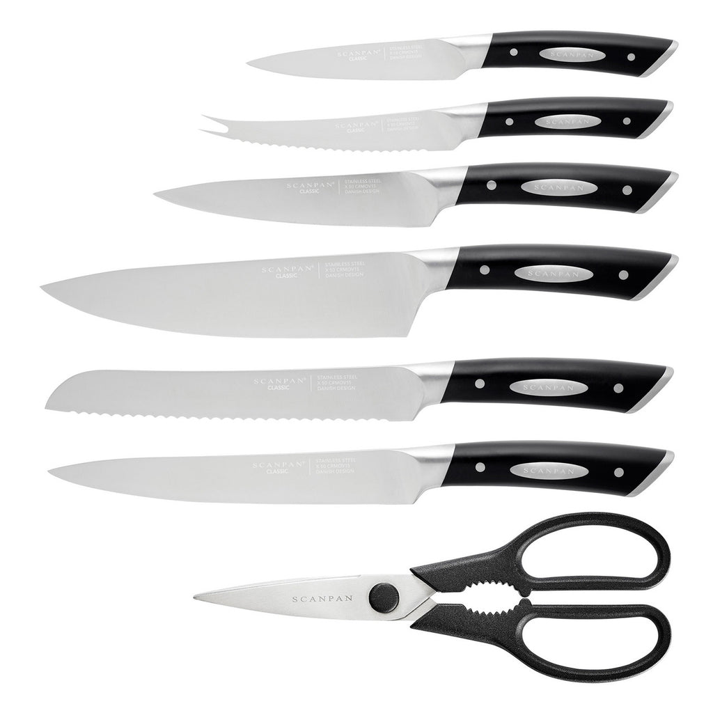 Classic 8 Piece Eclipse Knife Block Set