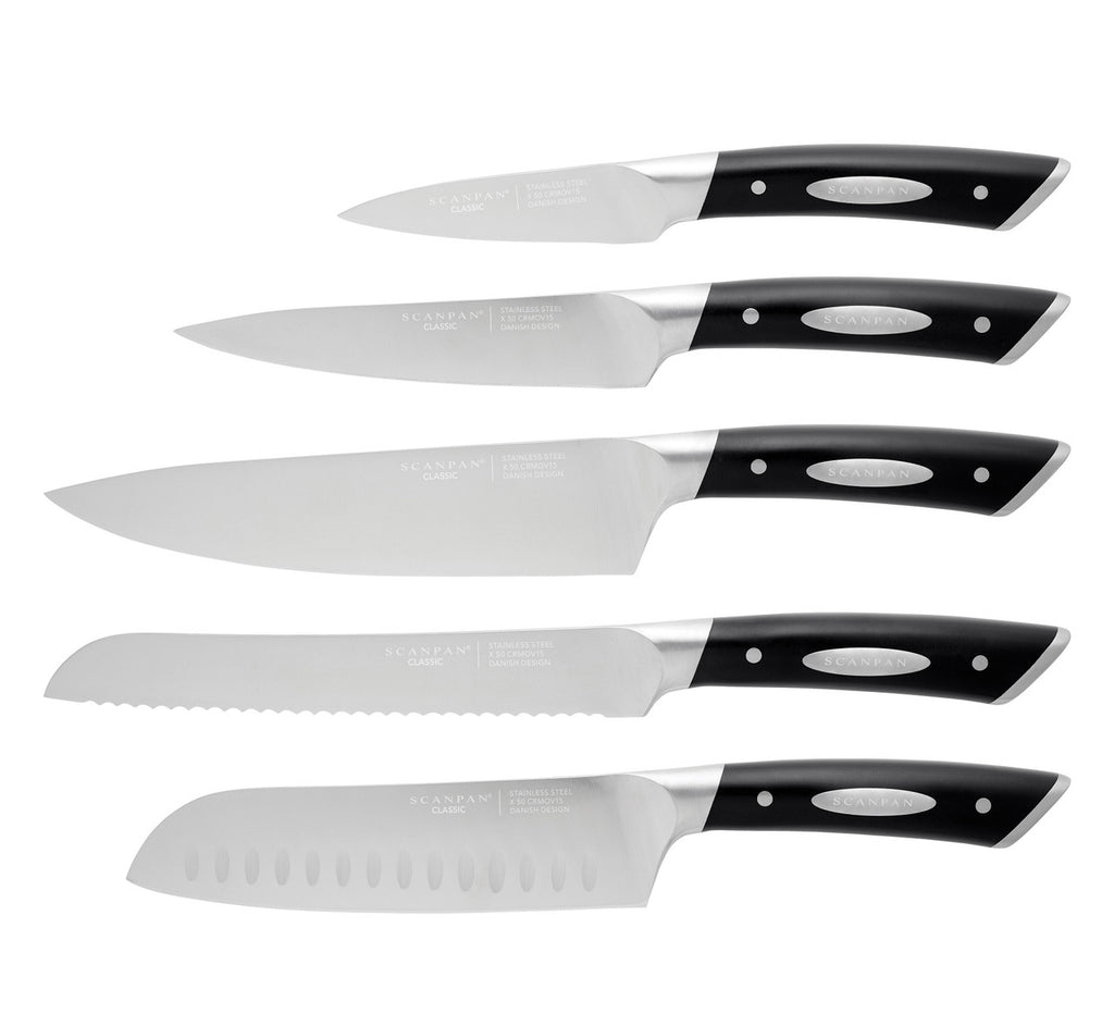 Kalo 6 Piece Knife Block Set - Ash