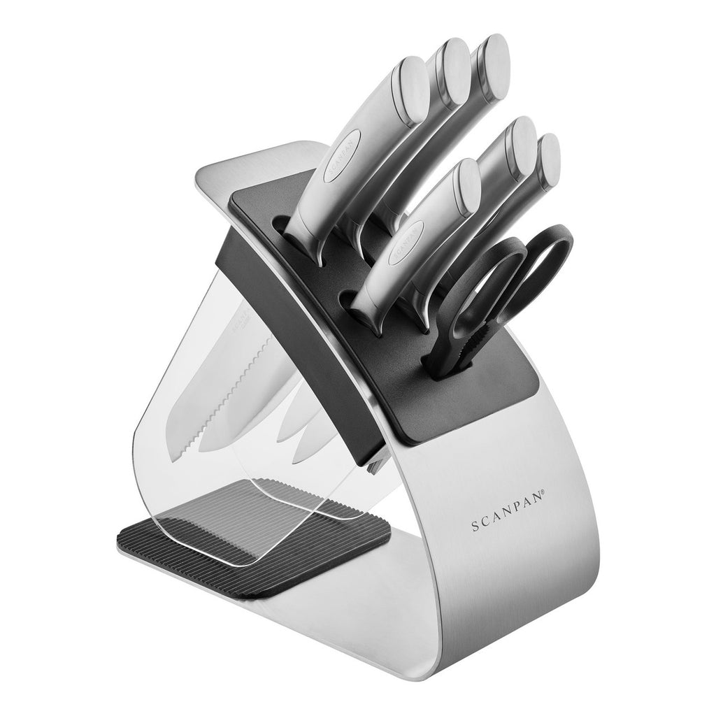 Classic Steel 8 Piece Eclipse Knife Block Set