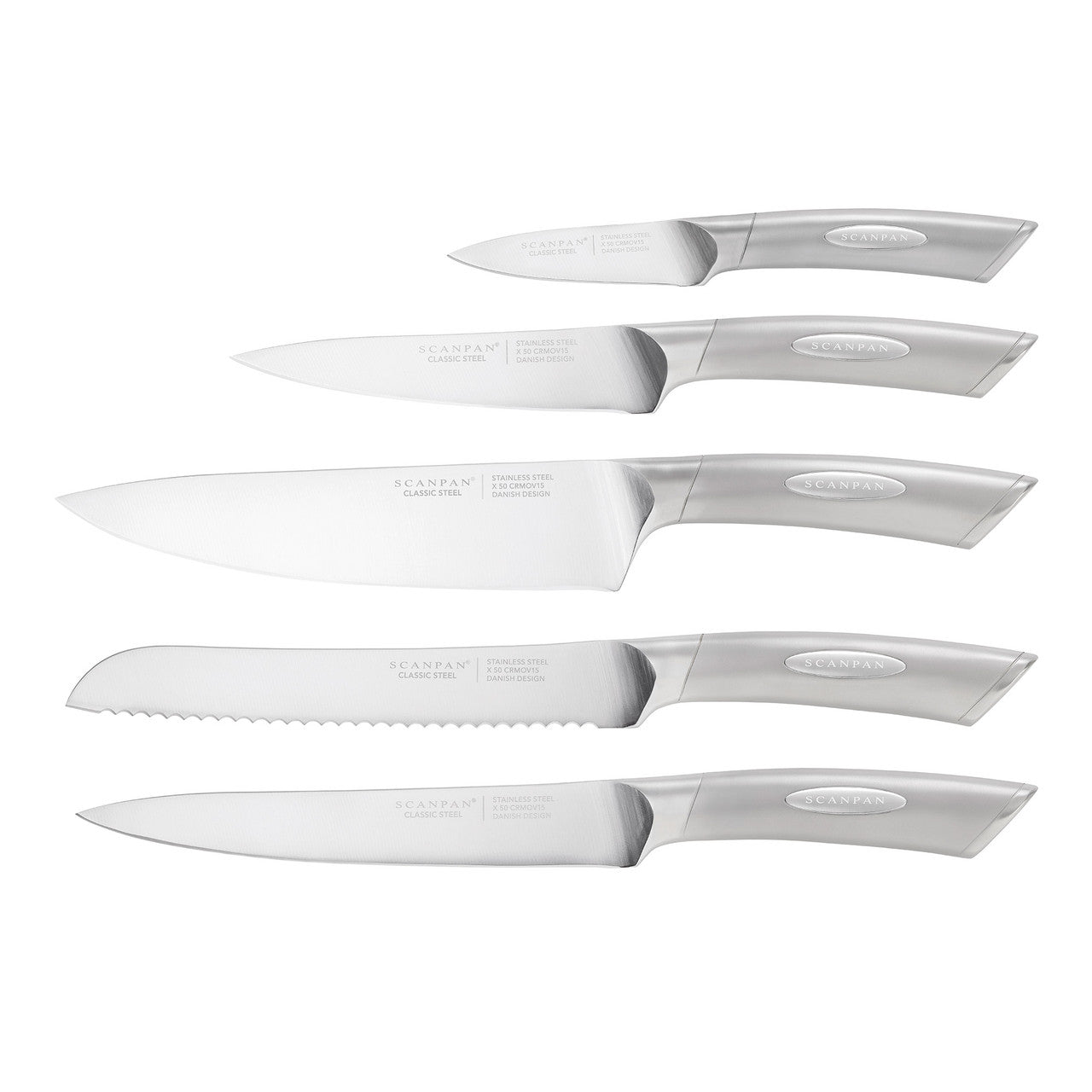 Kalo 6 Piece Knife Block Set - Walnut
