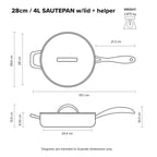 STS Sauté Pan 28cm/4Litre