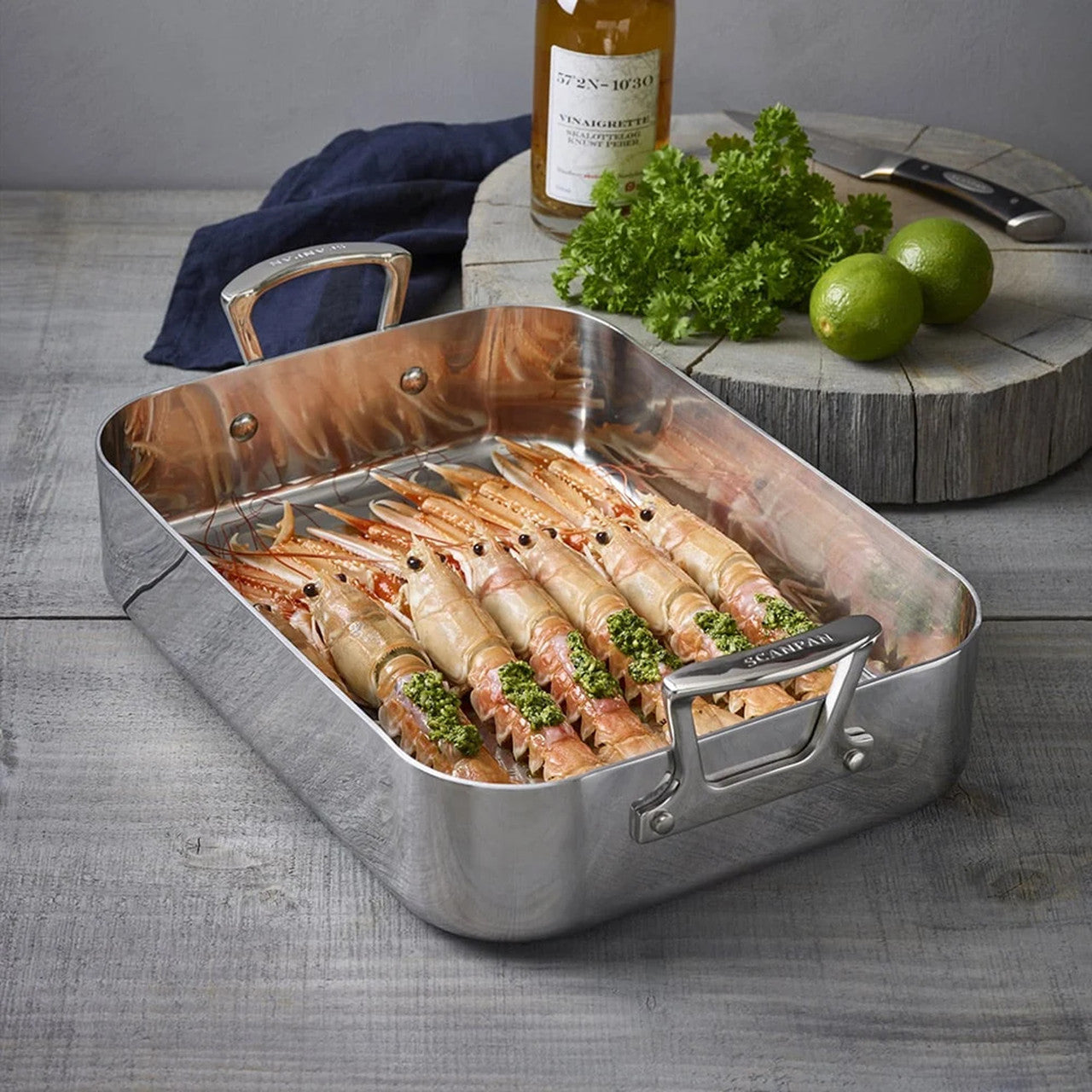 STS Roasting Pan w/ Rack - 42x26cm